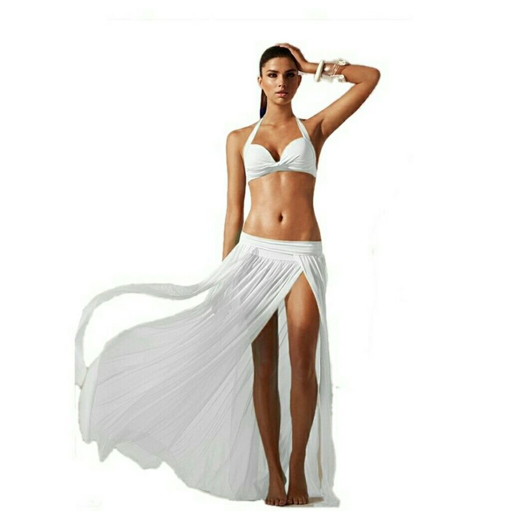 Long Dress Beach long Skirt sheer - Picture 5 of 8